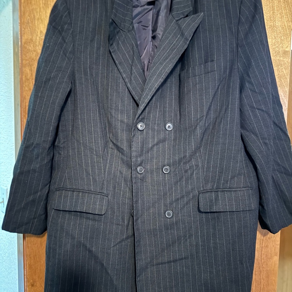 Sophisticated Black Pinstripe Women's Blazer